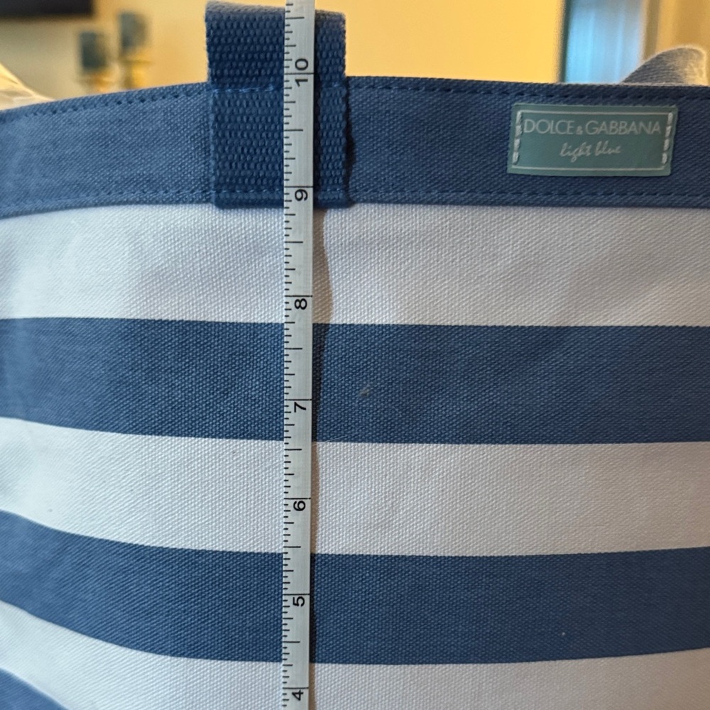 Dolce & Gabbana Navy and White Striped Bag - Picture 5 of 7